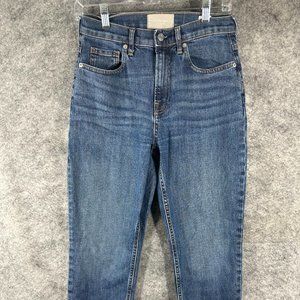 Everlane Jeans Womens 26 Crop The Original Cheeky Medium Wash Blue Denim